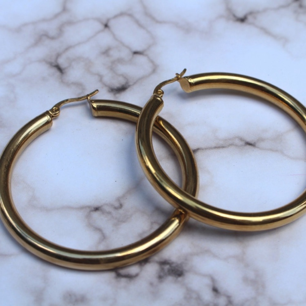 Gold Hoop Earrings